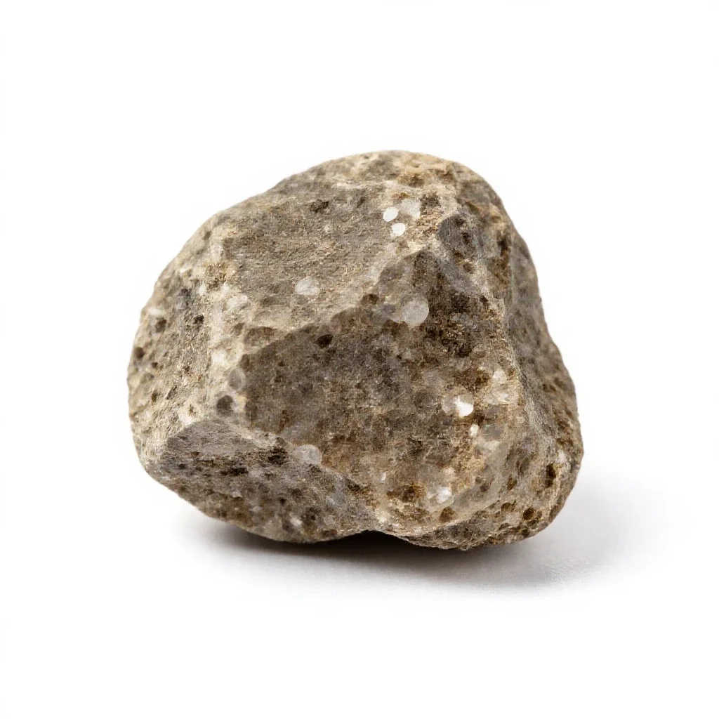 Crystallite isolated on a white background