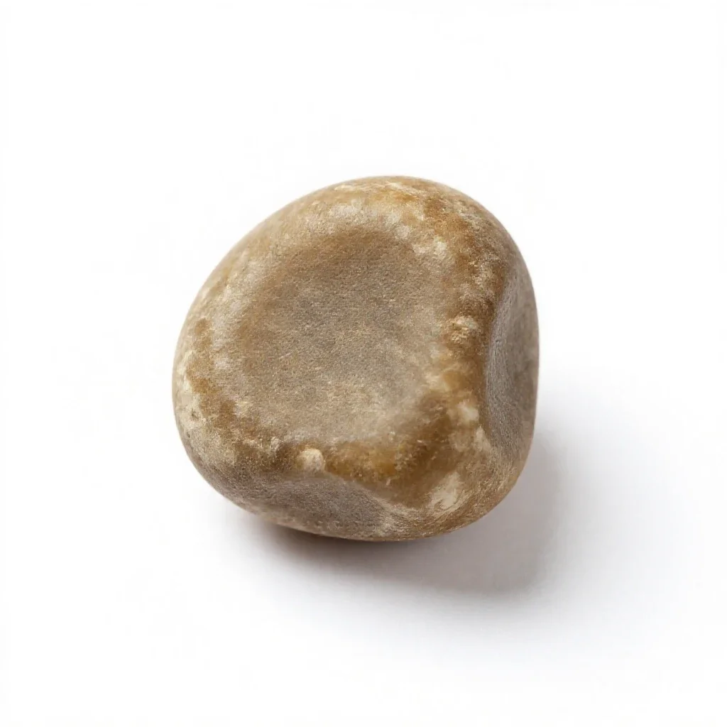 Kidney stone isolated on a white background