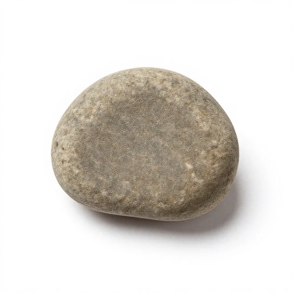 Pebble isolated on a white background