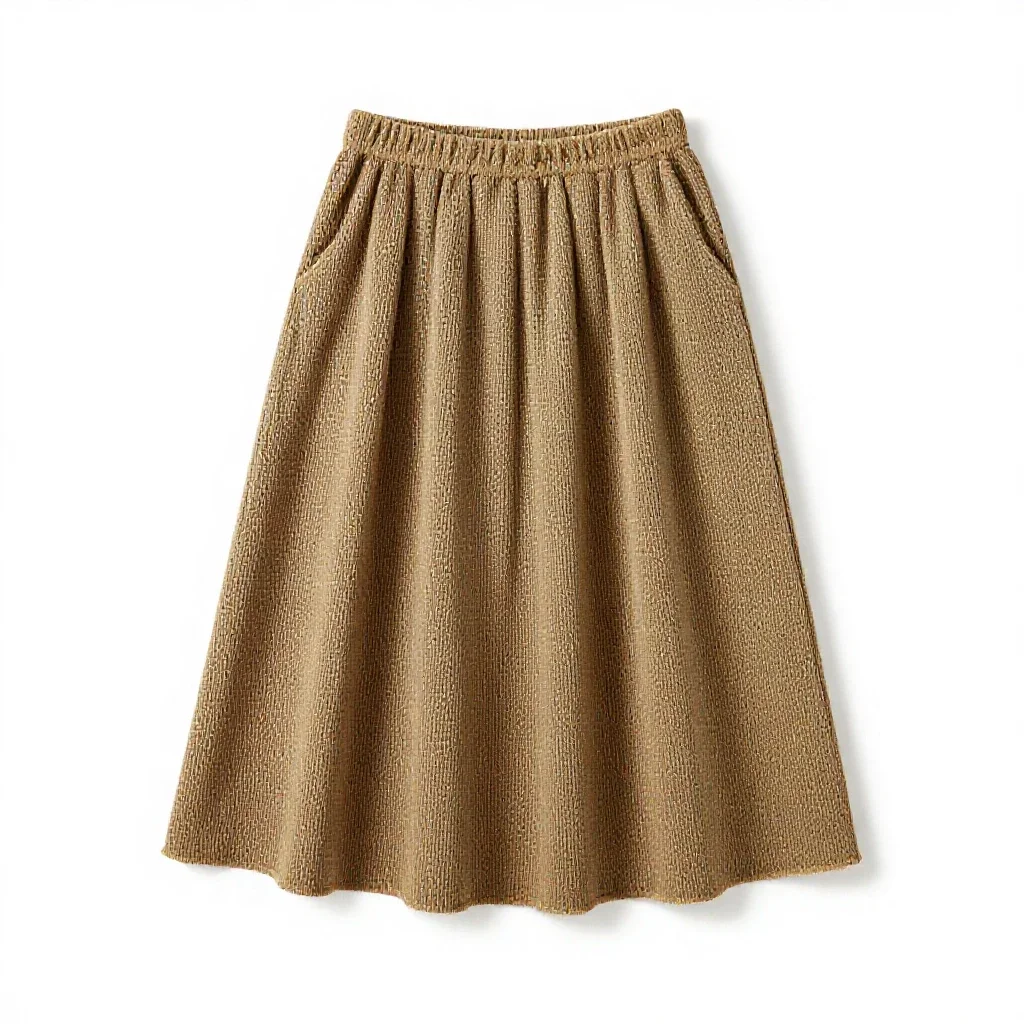 Skirt of tasses isolated on a white background