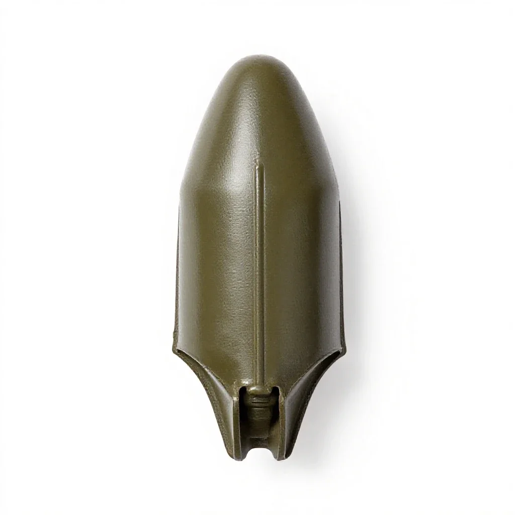 Tank shell isolated on a white background