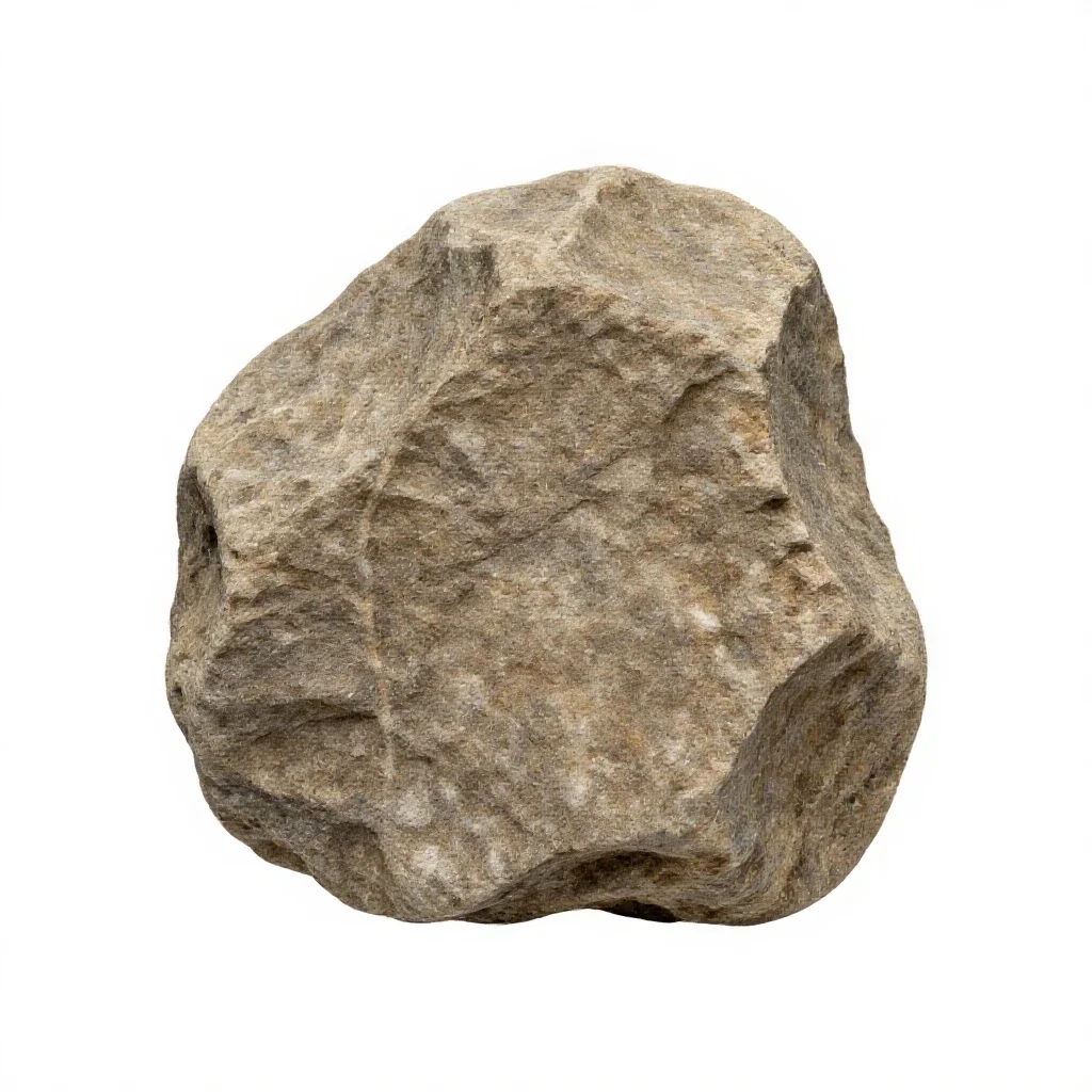 Wall rock isolated on a white background