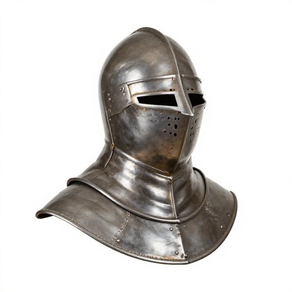 Armet isolated on a white background