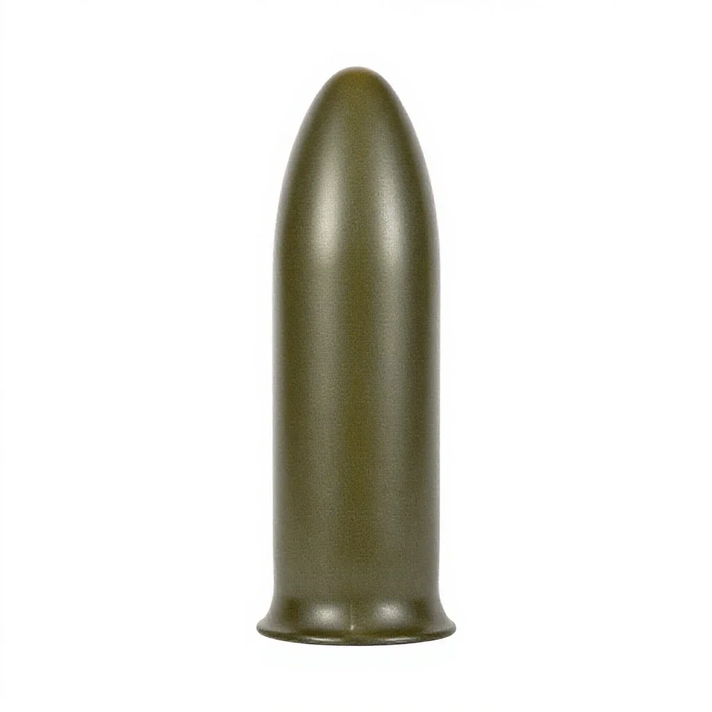 Artillery shell isolated on a white background