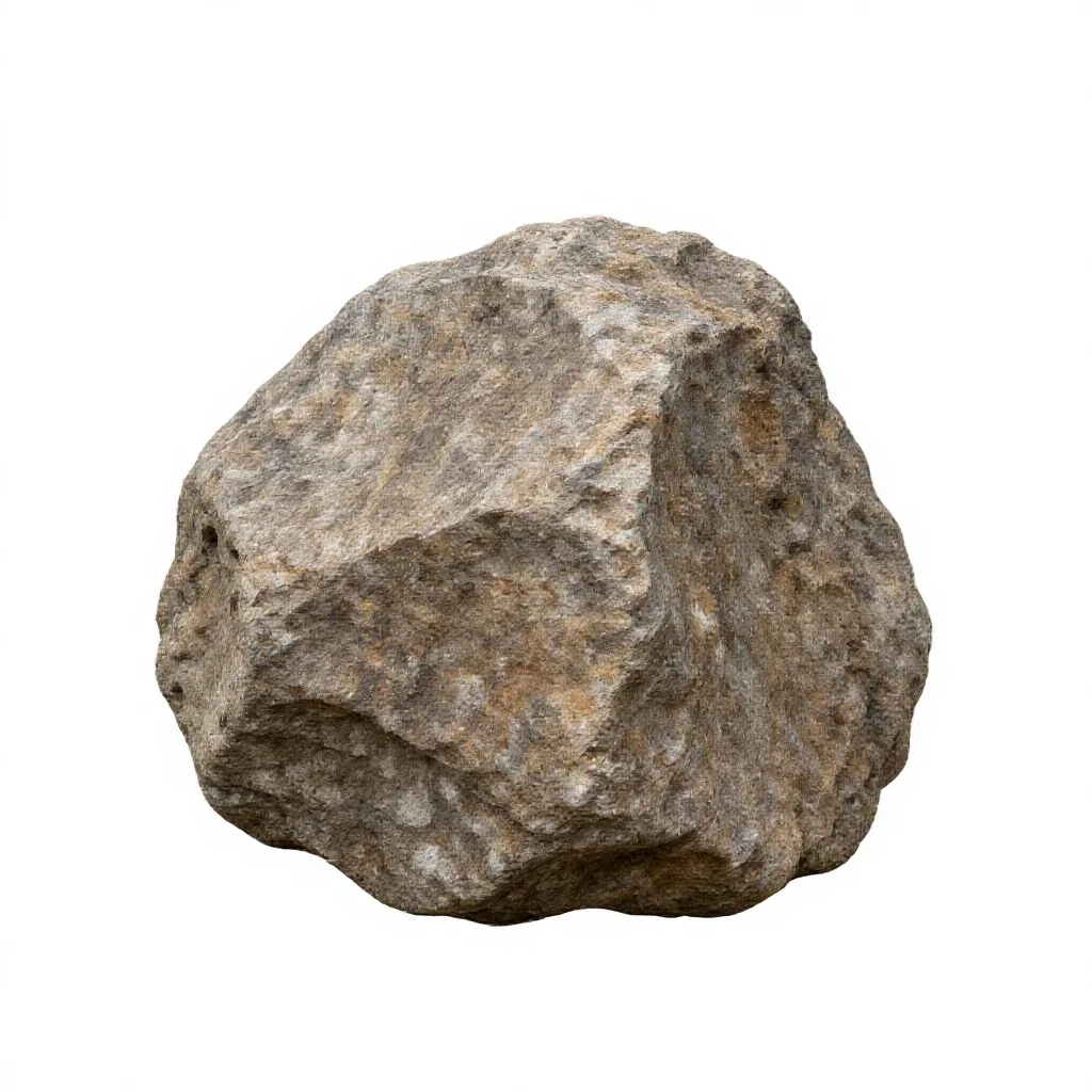 Outcrop isolated on a white background