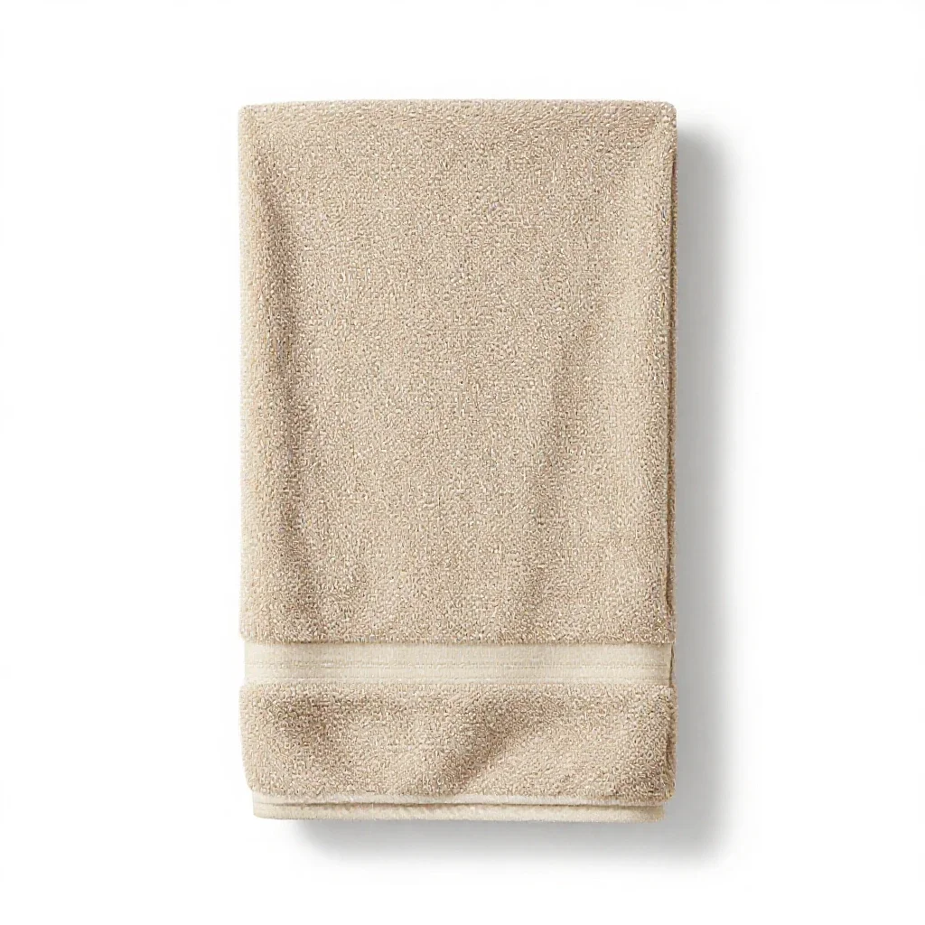 Bath towel isolated on a white background