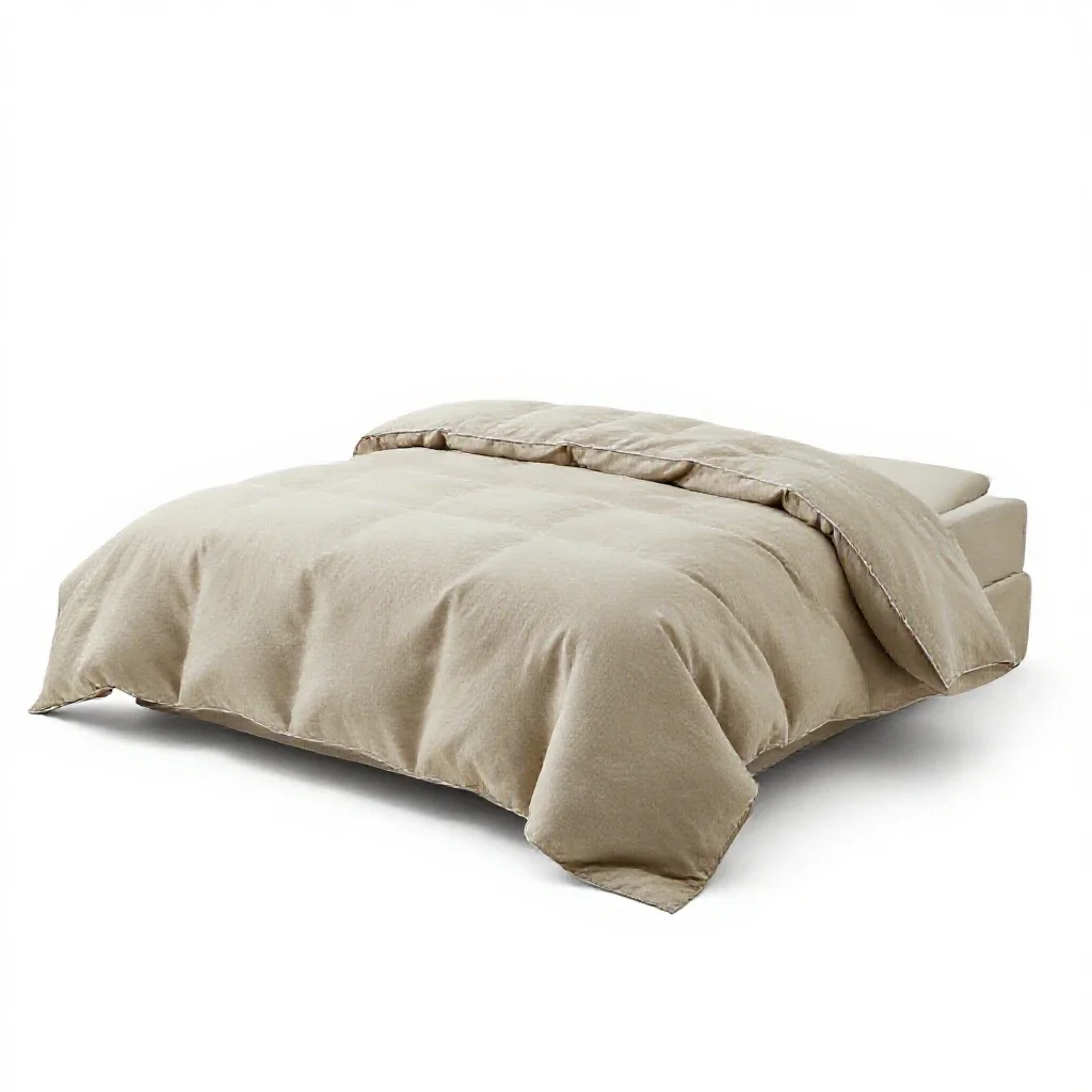 Bedclothes isolated on a white background