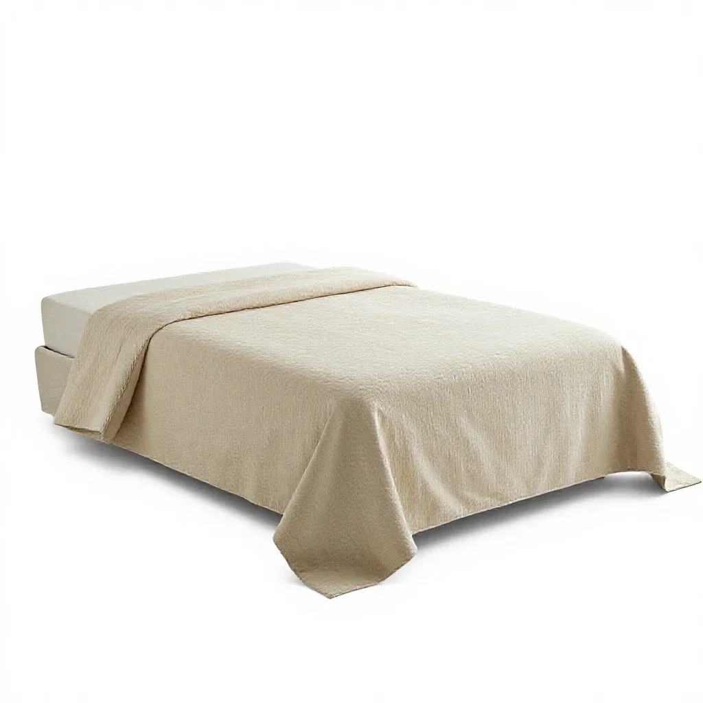 Bedspread isolated on a white background