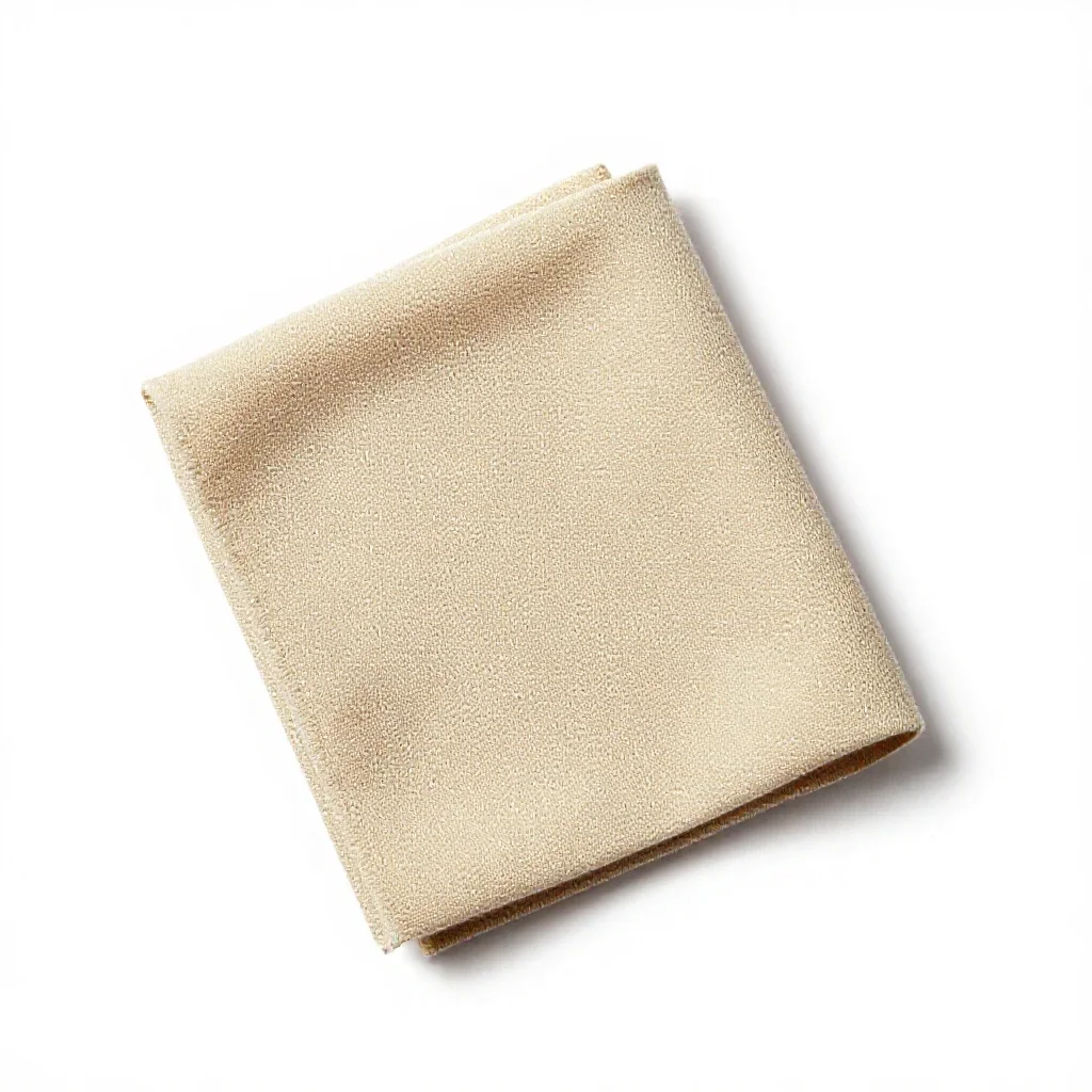 Chamois cloth isolated on a white background