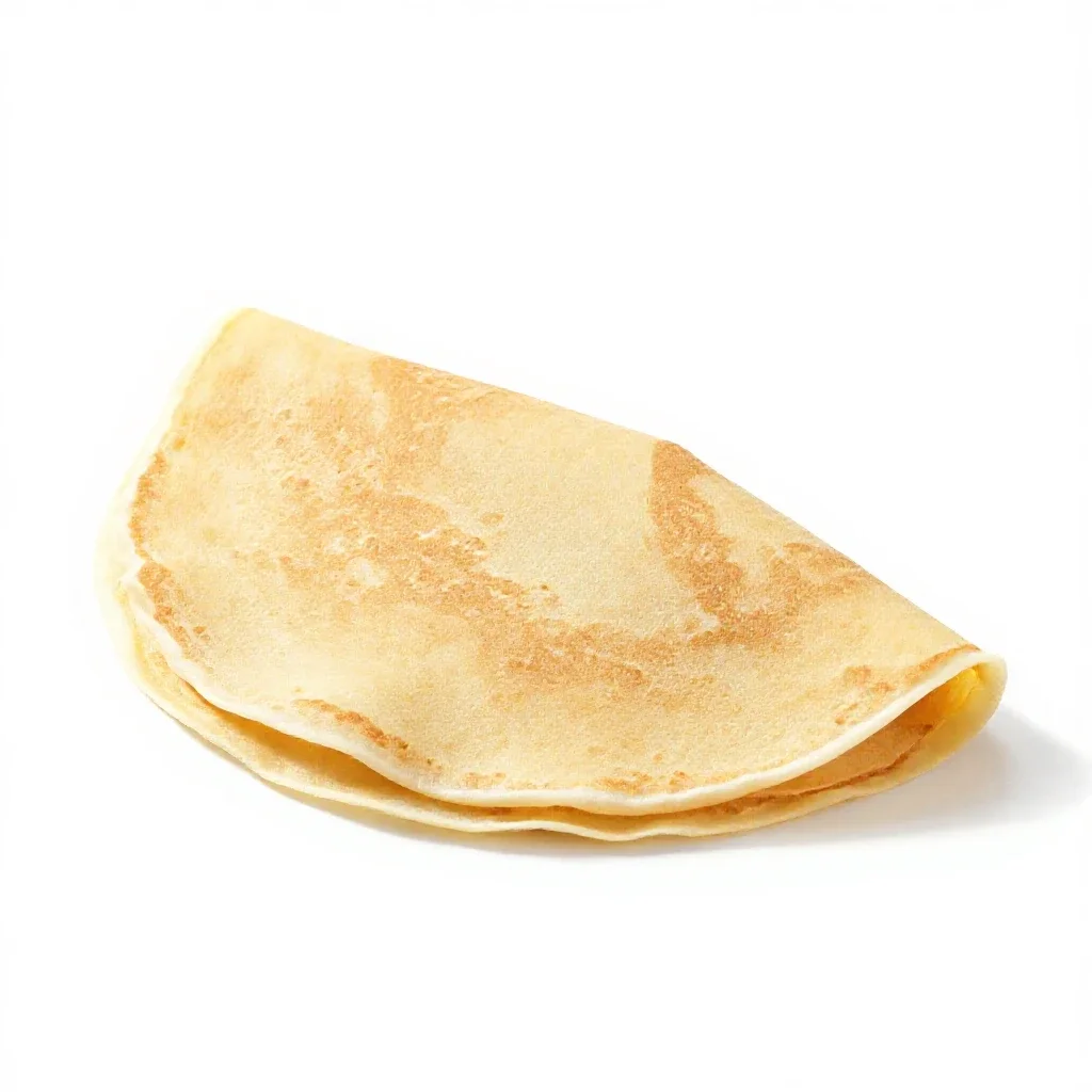 Crepe isolated on a white background