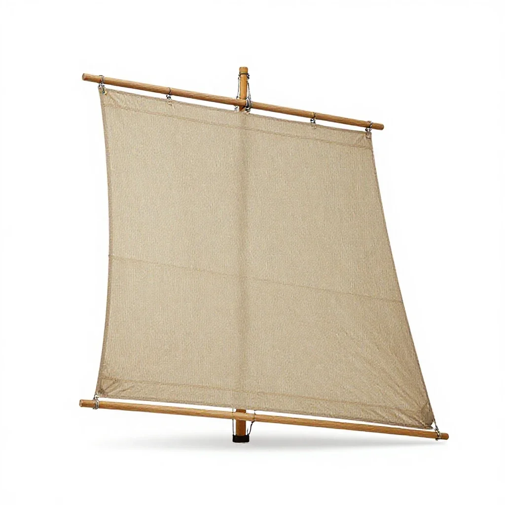 Flying jib isolated on a white background