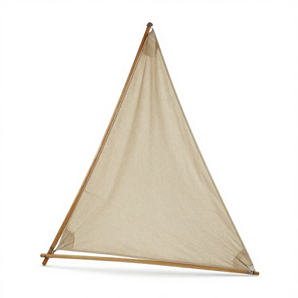 Lugsail isolated on a white background