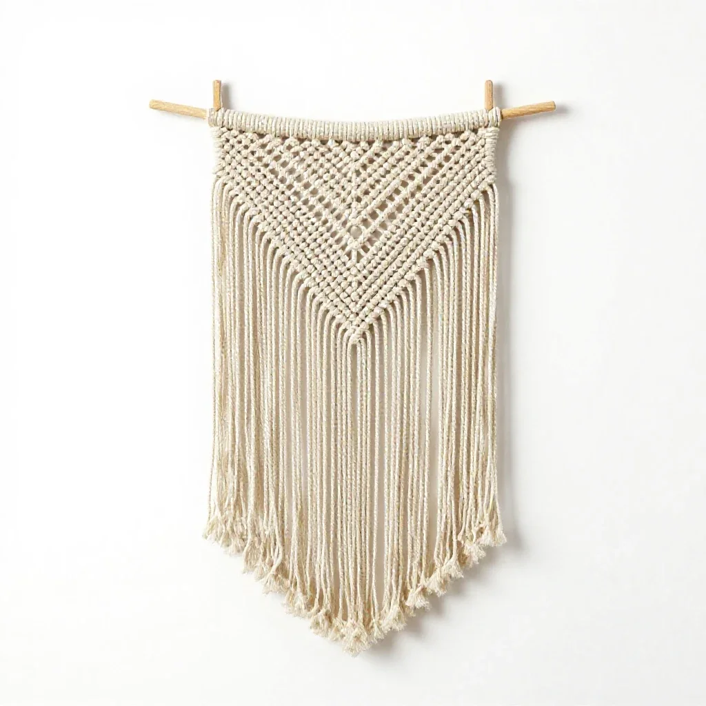 Macrame isolated on a white background