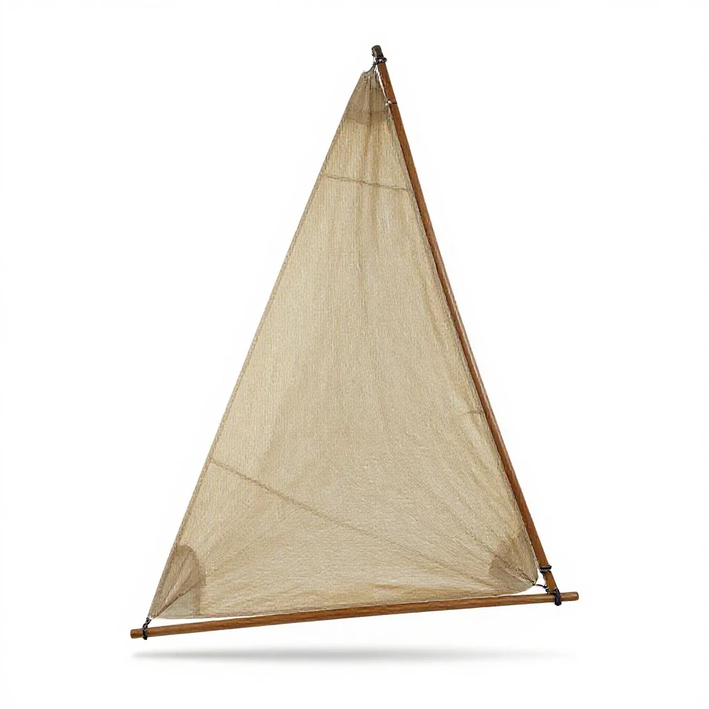 Mainsail isolated on a white background