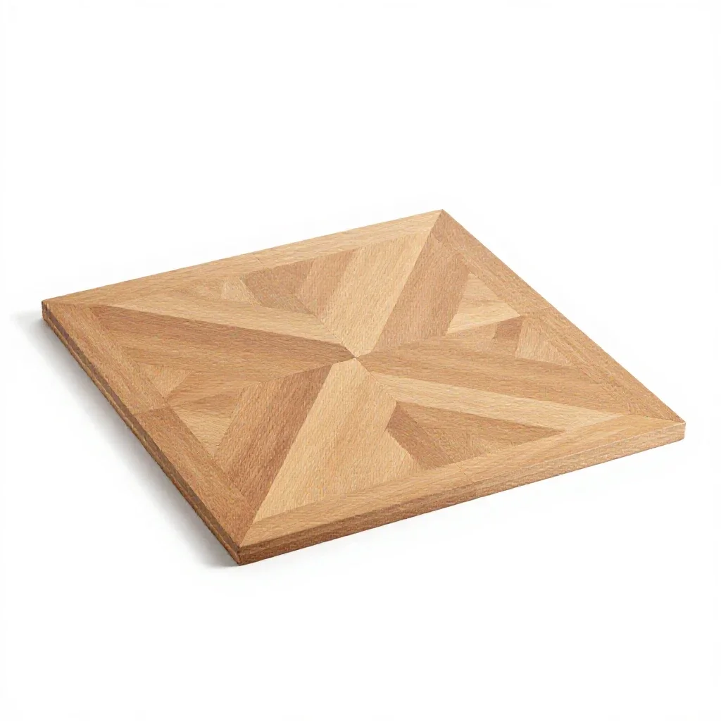 Parquetry isolated on a white background