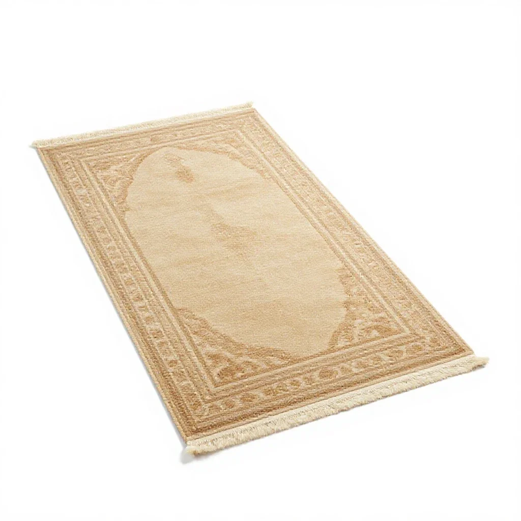 Prayer rug isolated on a white background