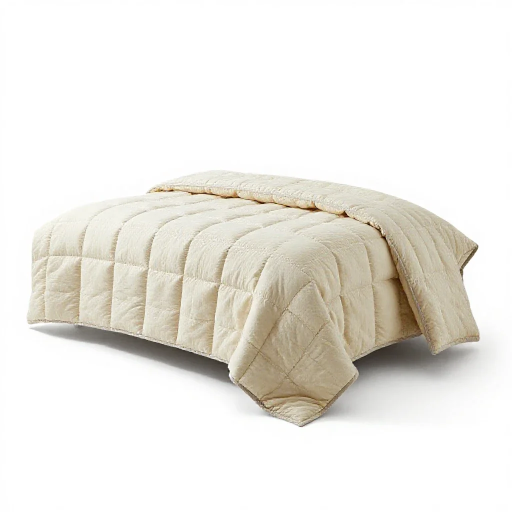Quilt isolated on a white background