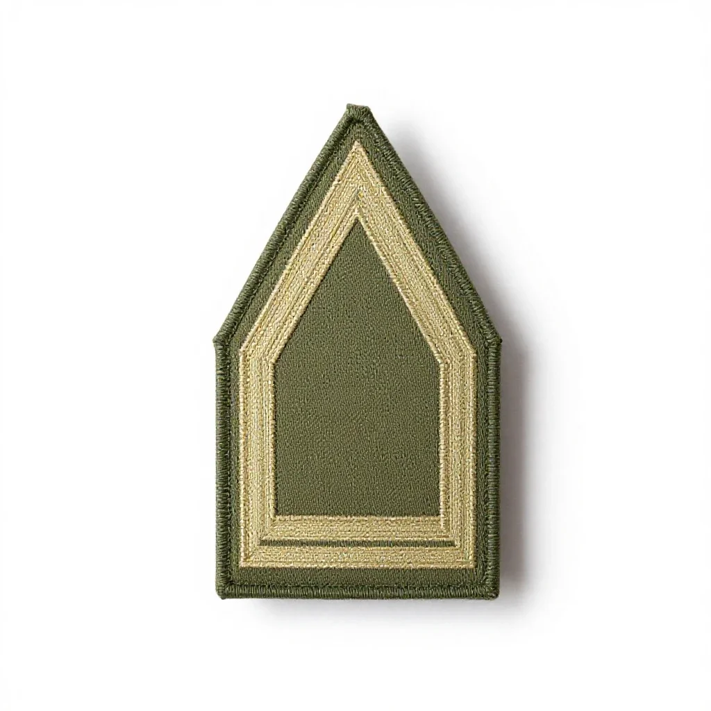 Shoulder patch isolated on a white background