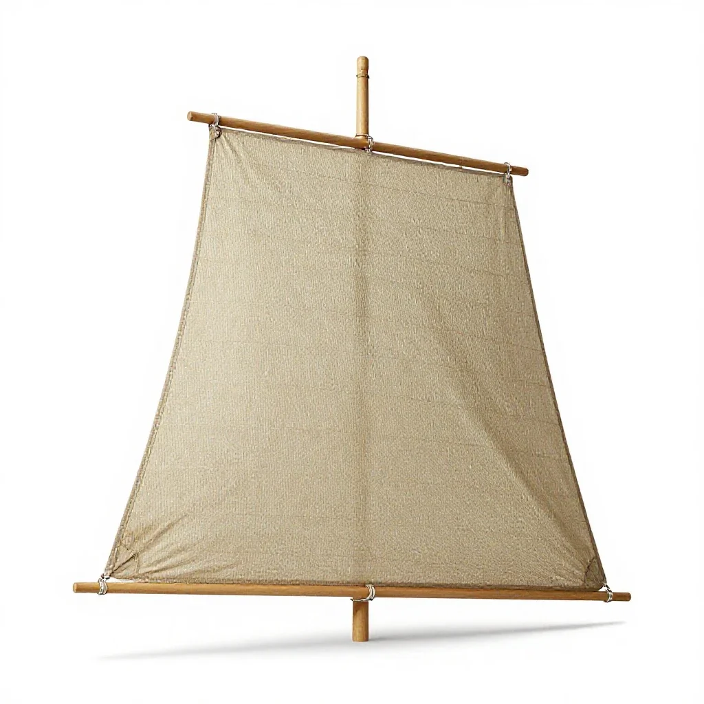 Skysail isolated on a white background