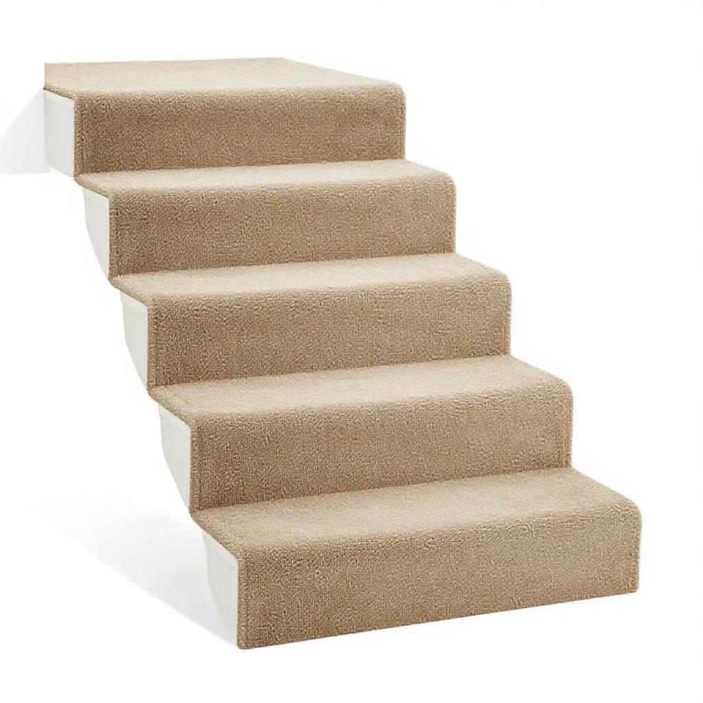 Stair-carpet isolated on a white background