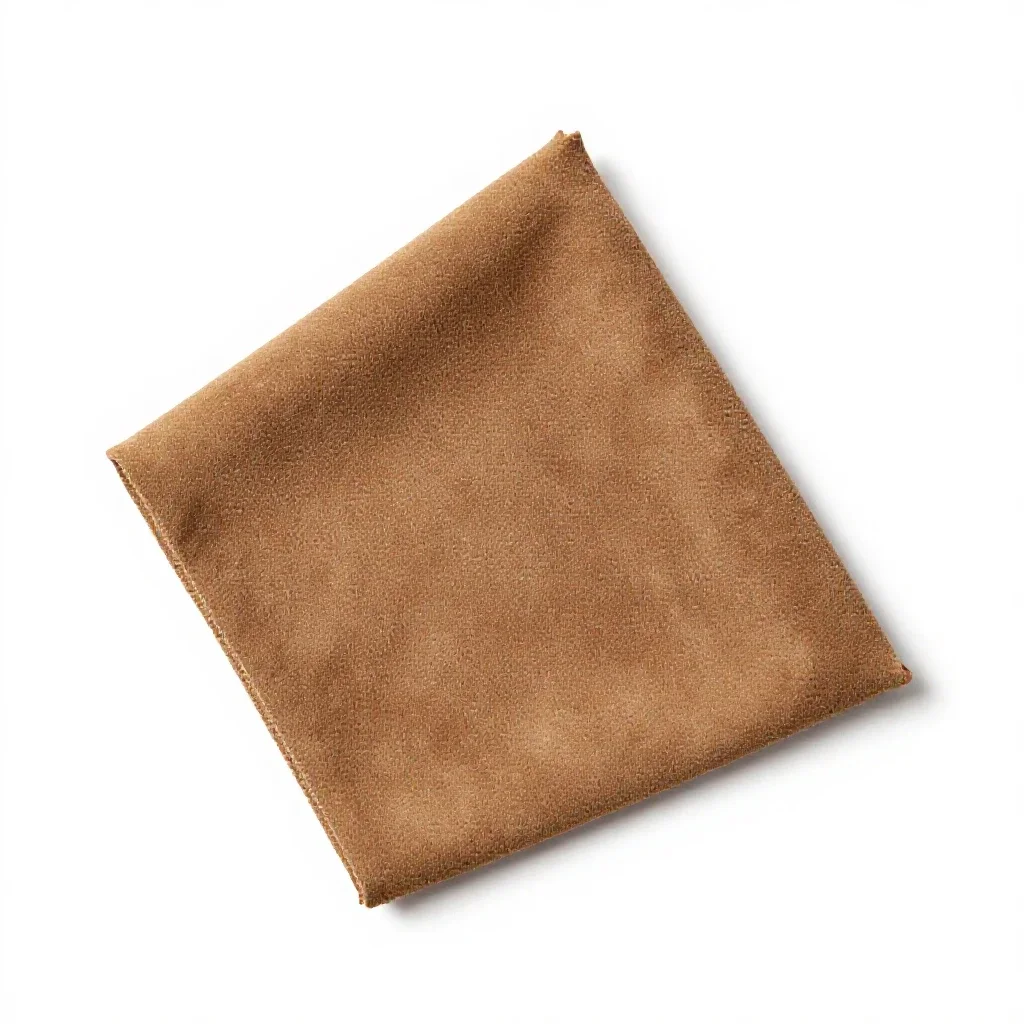 Suede cloth isolated on a white background