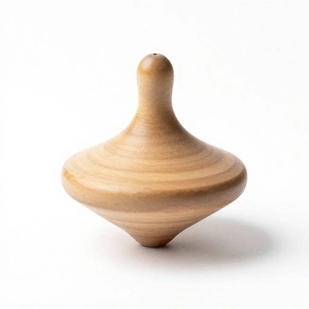 Humming top isolated on a white background