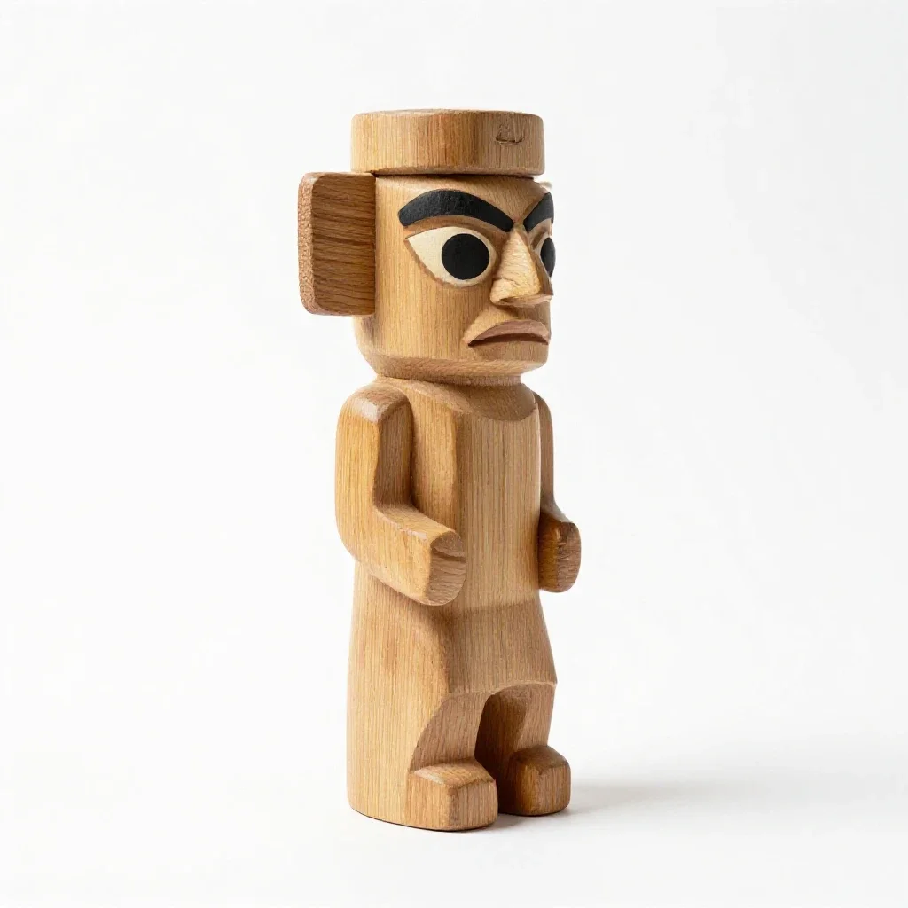 Kachina isolated on a white background