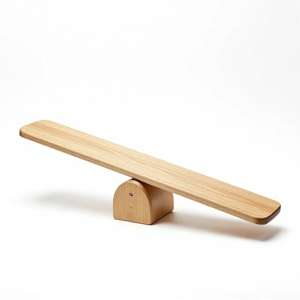 Seesaw isolated on a white background