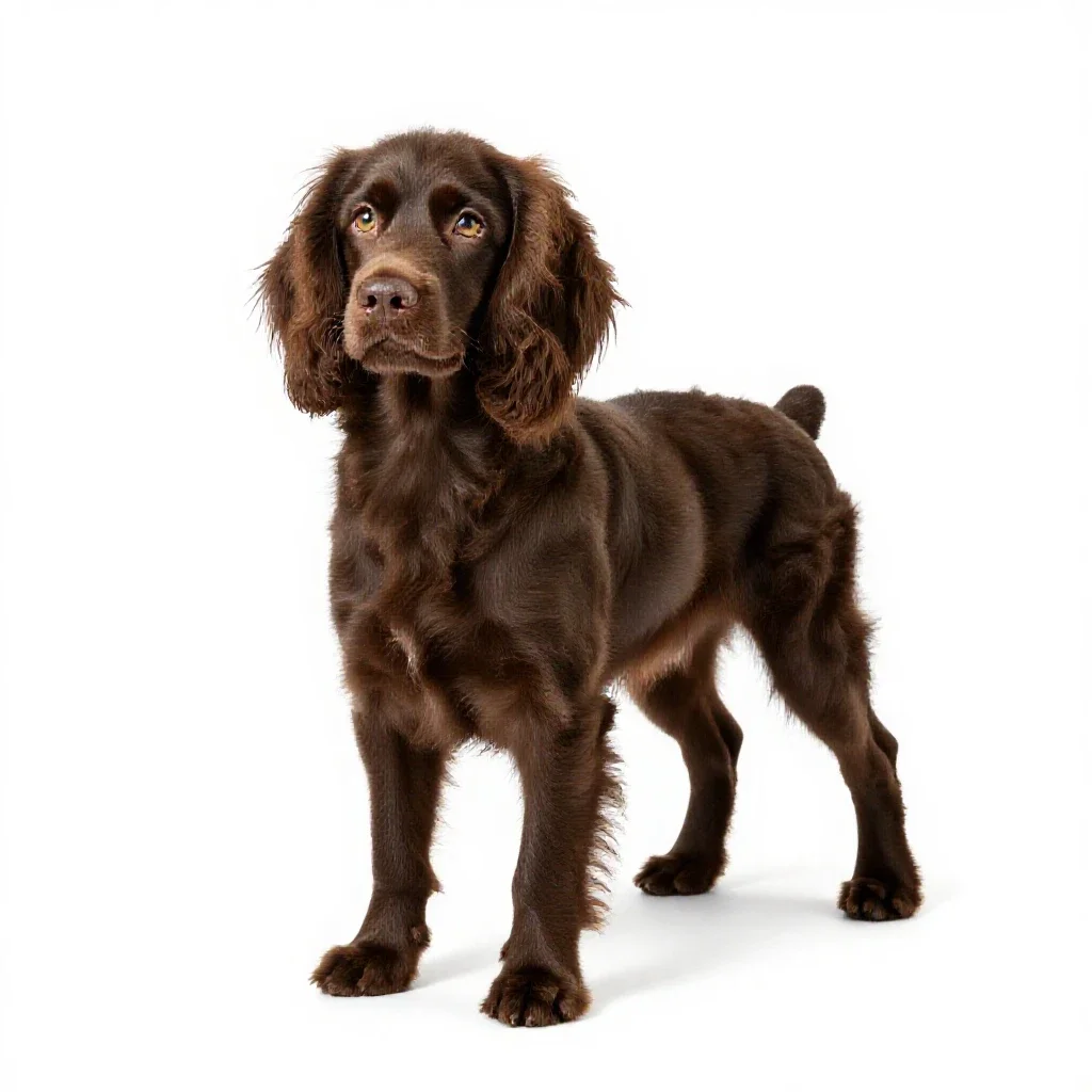 Toy spaniel isolated on a white background