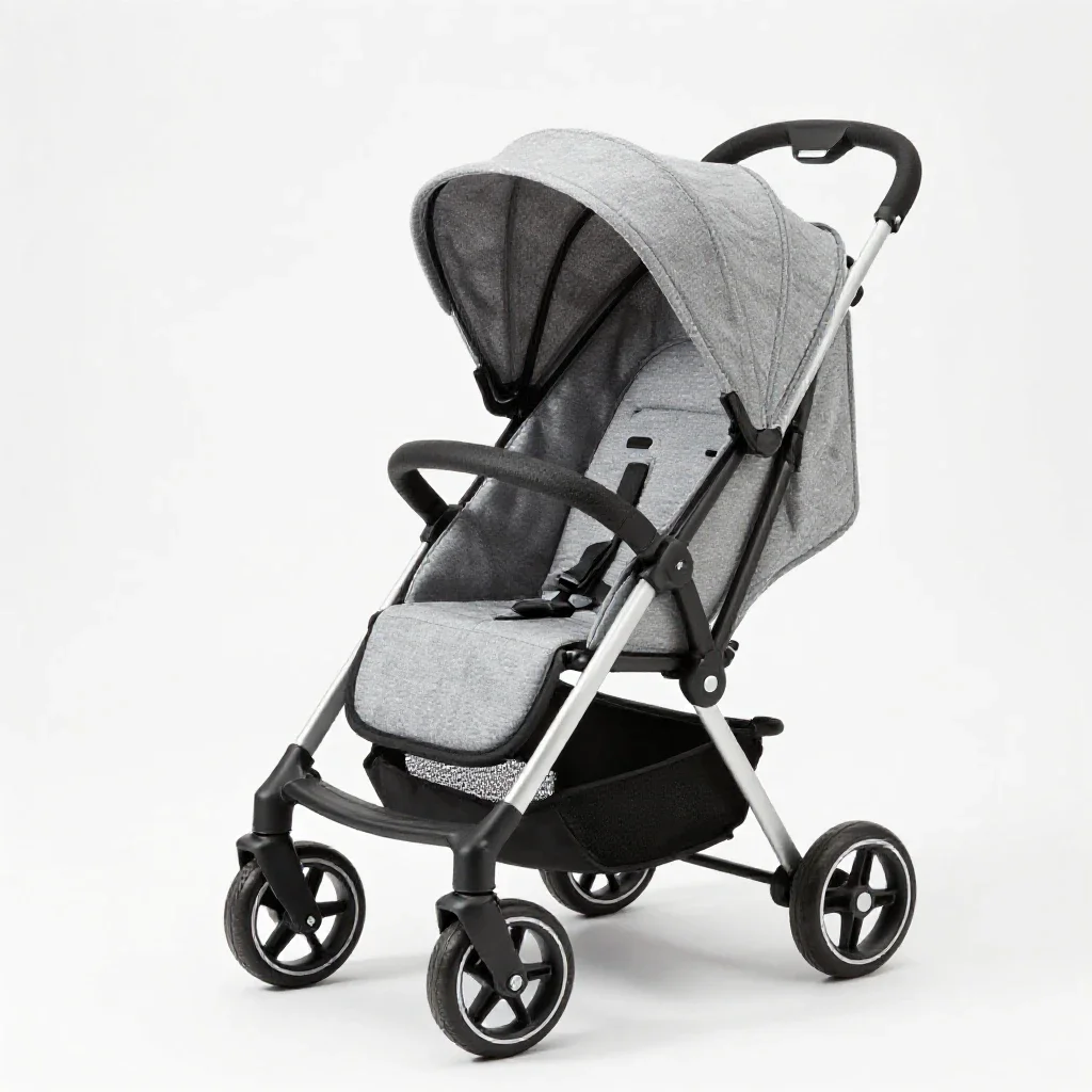 Baby buggy isolated on a white background