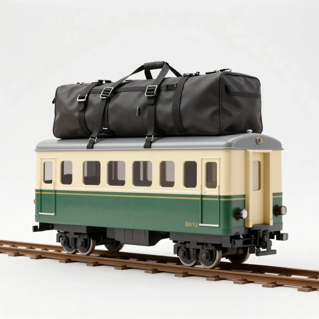 Baggage car isolated on a white background