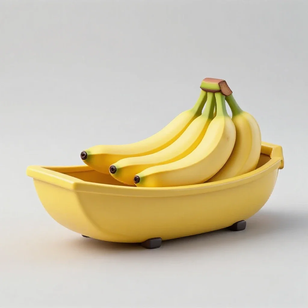 Banana boat isolated on a white background