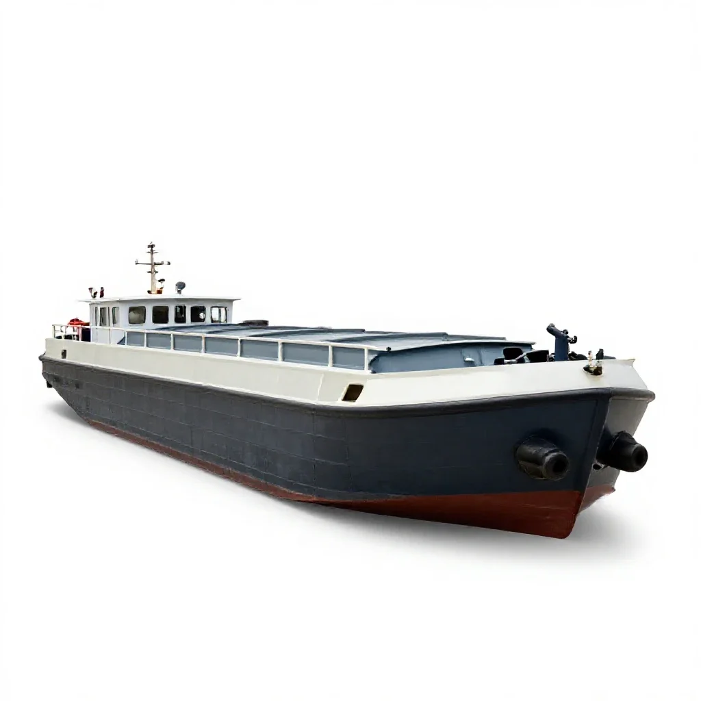 Barge isolated on a white background