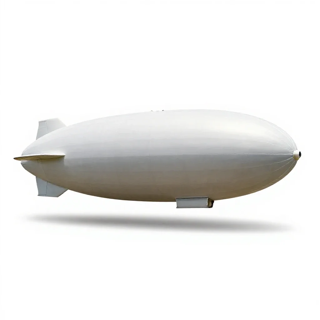 Blimp isolated on a white background