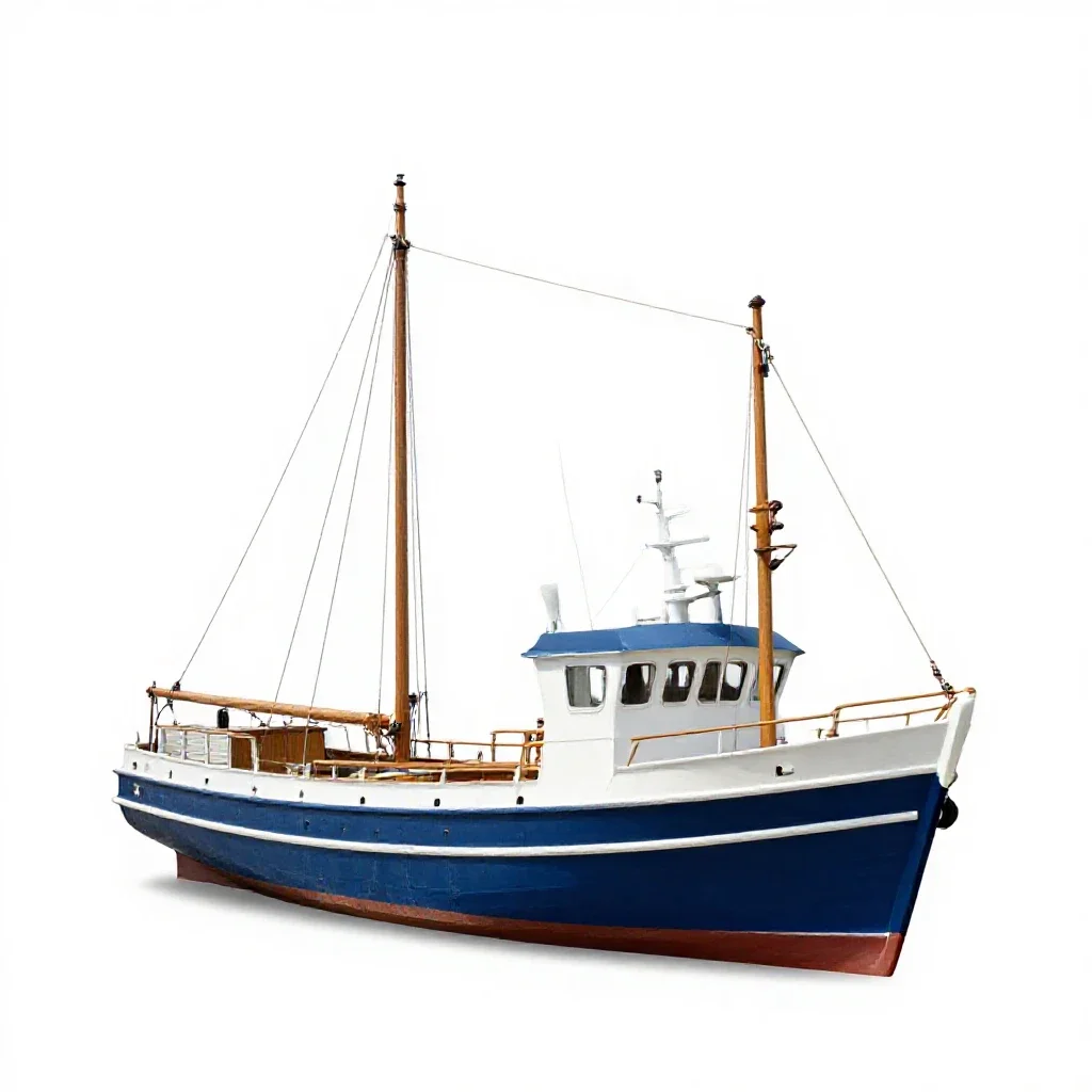 Brigantine isolated on a white background
