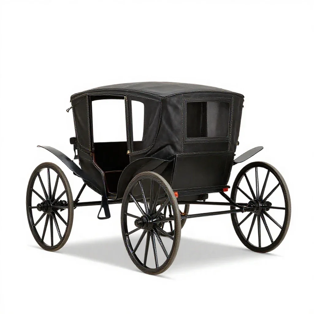 Buckboard isolated on a white background