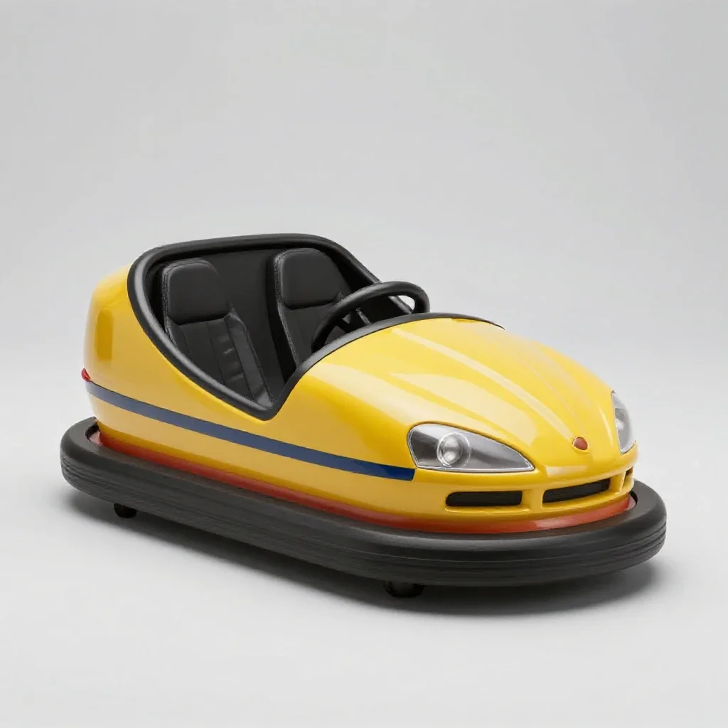 Bumper car isolated on a white background