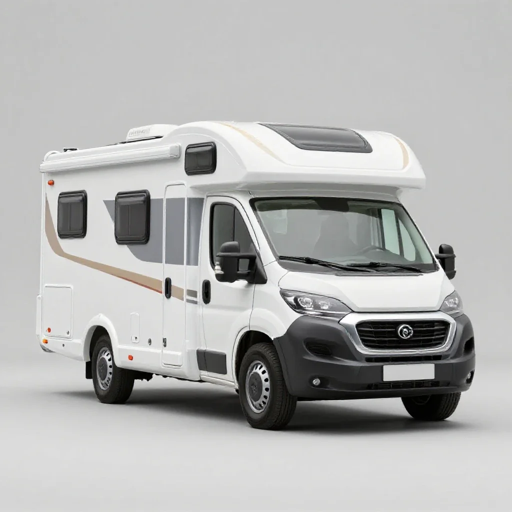 Camper isolated on a white background
