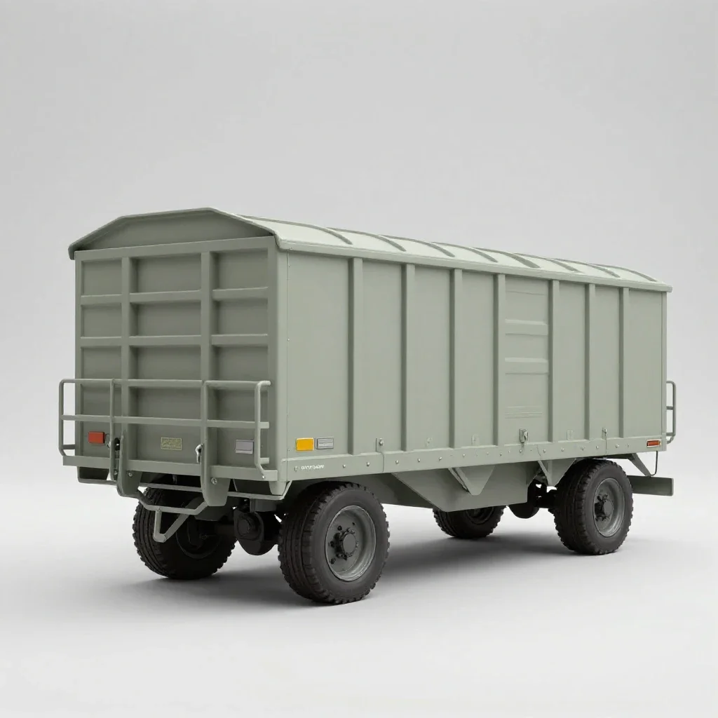 Cattle car isolated on a white background