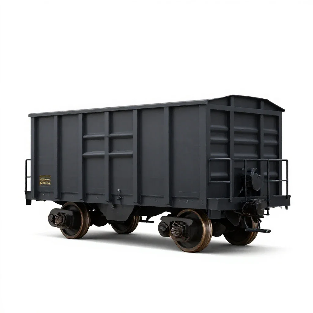 Coal car isolated on a white background