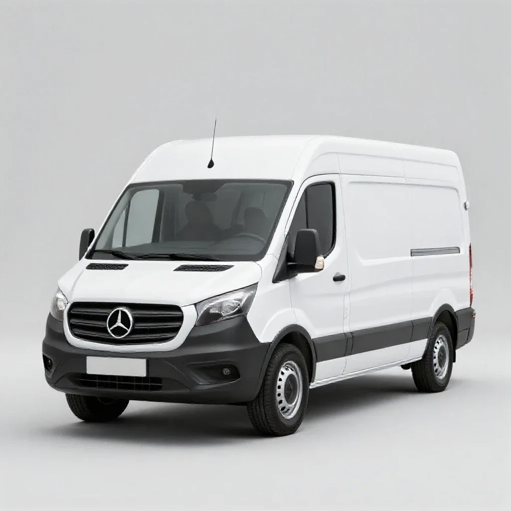 Delivery truck isolated on a white background