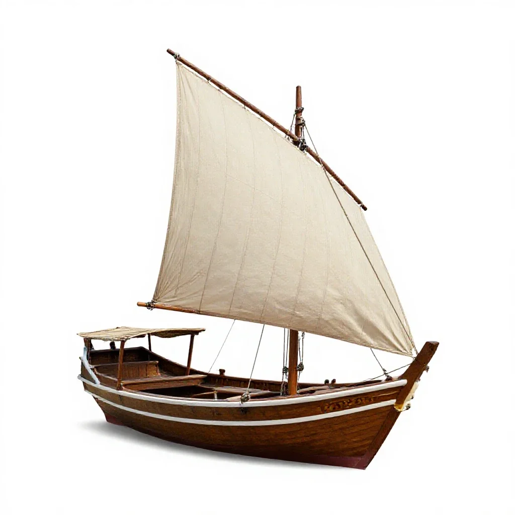 Dhow isolated on a white background