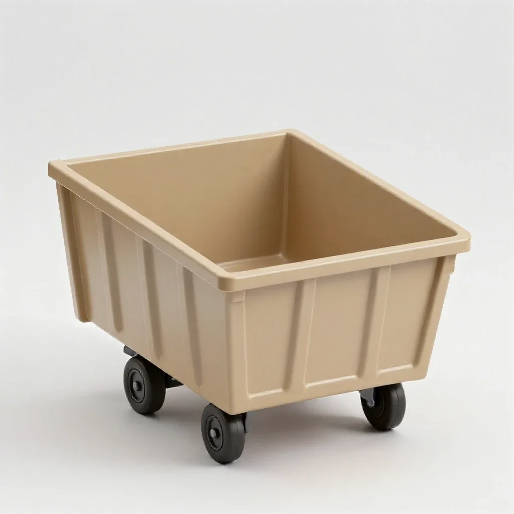 Dumpcart isolated on a white background