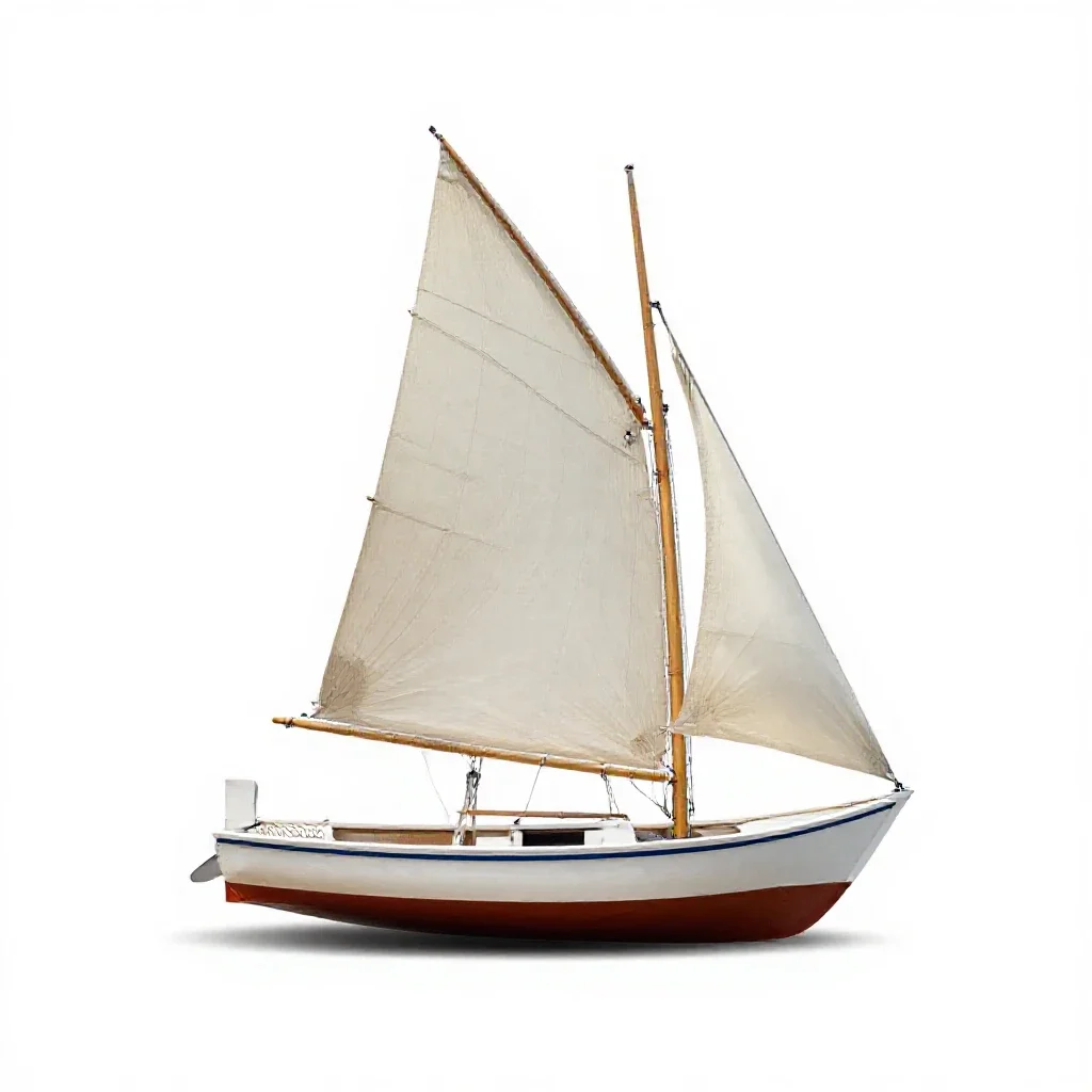 Felucca isolated on a white background