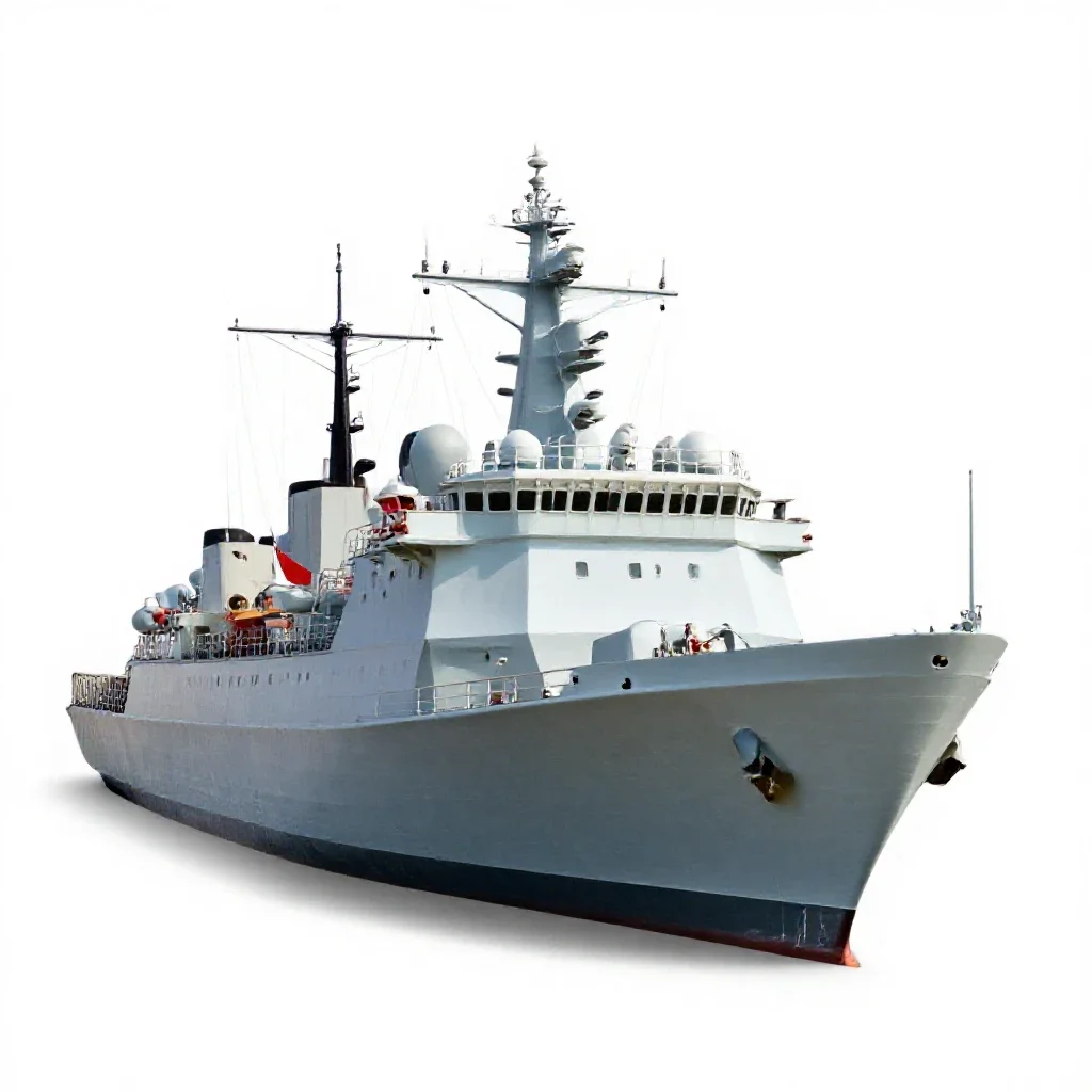 Flagship isolated on a white background