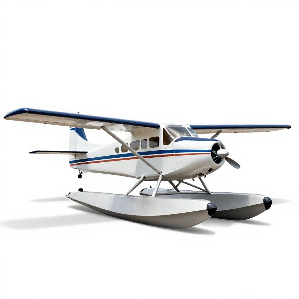 Floatplane isolated on a white background