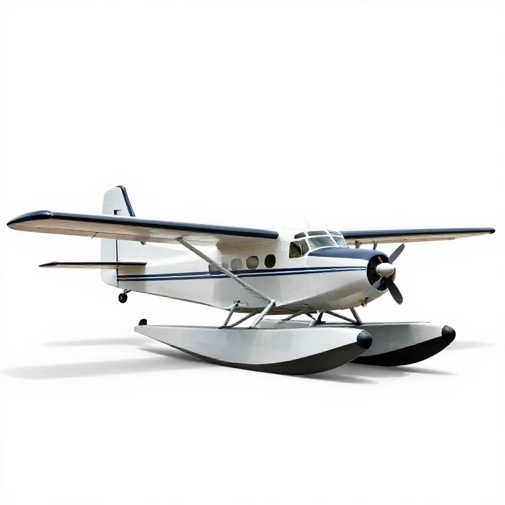 Flying boat isolated on a white background
