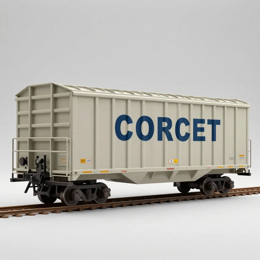 Freight car isolated on a white background