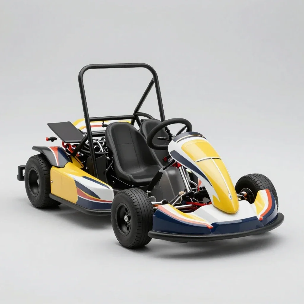Go-kart isolated on a white background