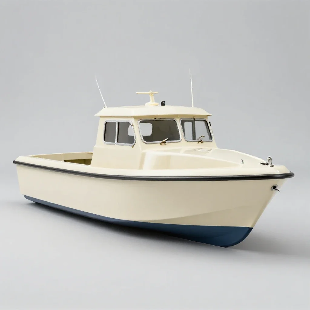 Guard boat isolated on a white background